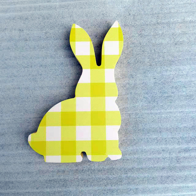 Tablero de densidad al por mayor Conejo de Pascua Adornos decorativos de madera